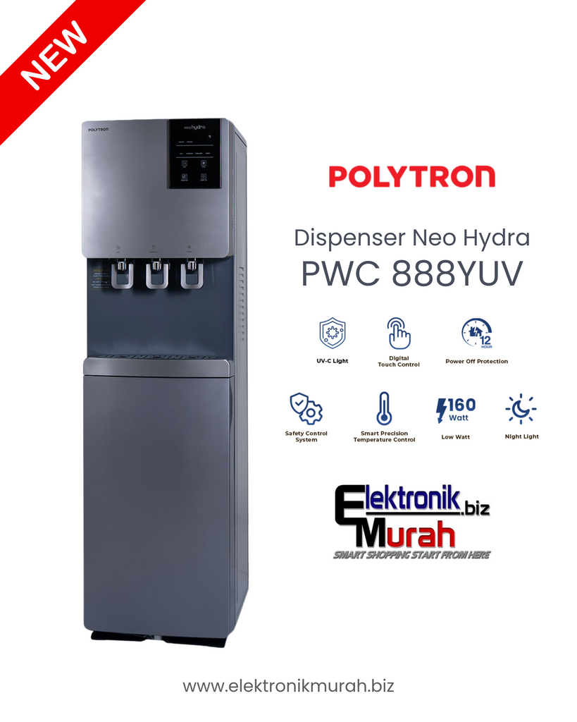 POLYTRON - DISPENSER GALON BAWAH - PWC-888YUV (NEW)