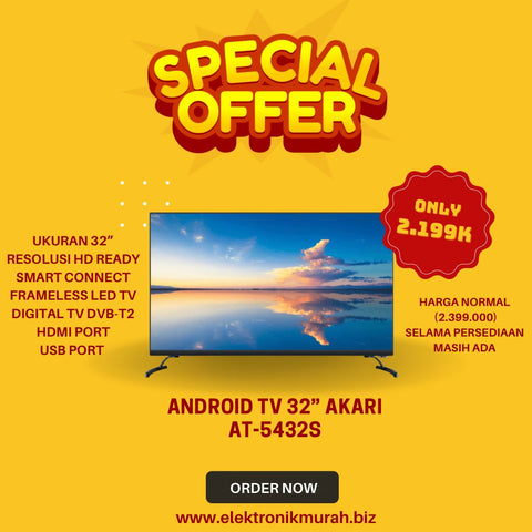 AKARI - LED TV 32" HD ANDROID TV - AT-5432S