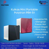 POLYTRON - KULKAS 1 PINTU PORTABLE (50L) - PRH-51R***