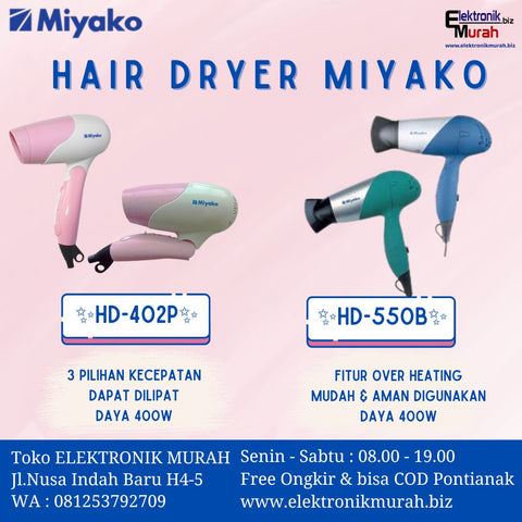 MIYAKO - HAIR DRYER - HD-550 (GREEN)