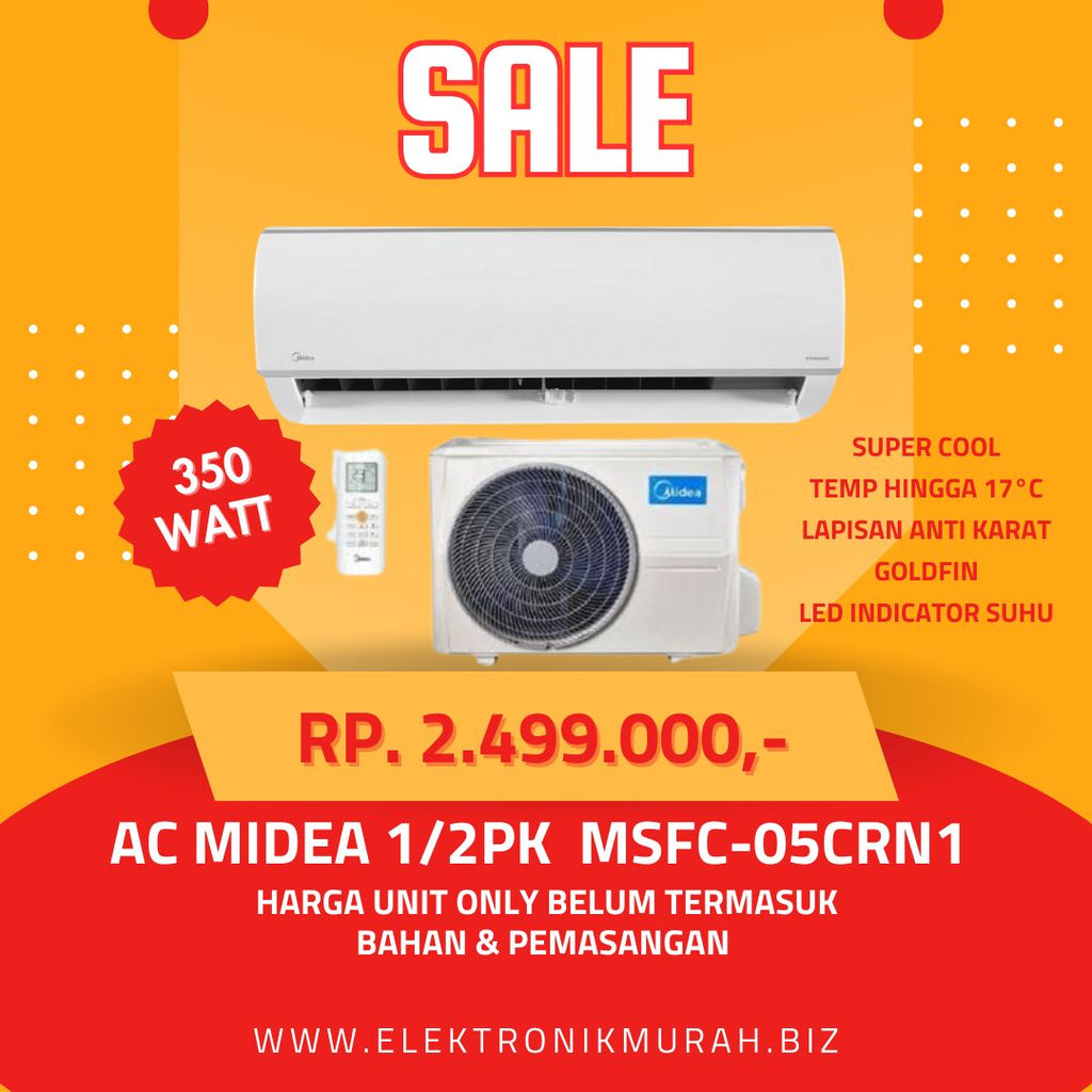 MIDEA - AC SPLIT STANDARD 1/2PK - MSFC-05CRN1