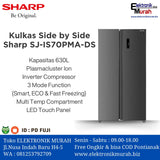 SHARP - KULKAS SIDE BY SIDE (630L) - SJ-IS70PMA-DS