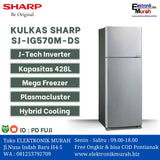 SHARP - KULKAS 2 PINTU BIG (428L) - SJ-IG570M-DS