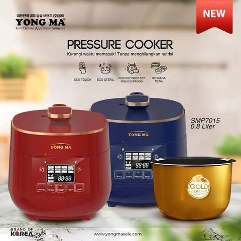 YONGMA - RICE COOKER DIGITAL 0.8Liter - SMP-7015 (BLUE)