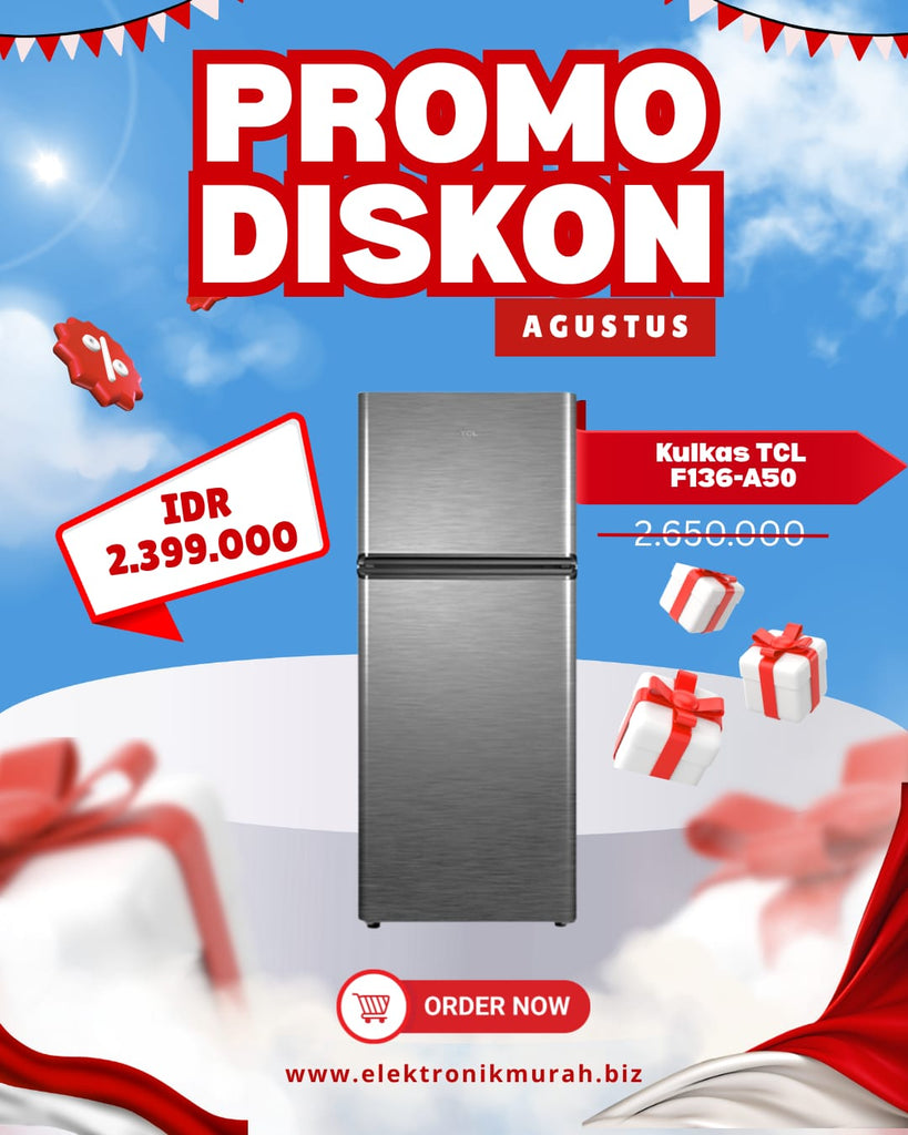 TCL - KULKAS 2 PINTU SMALL (118L) - F136-A50