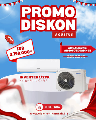 SAMSUNG - AC SPLIT INVERTER 1/2PK - AR40F05DOAMNSE