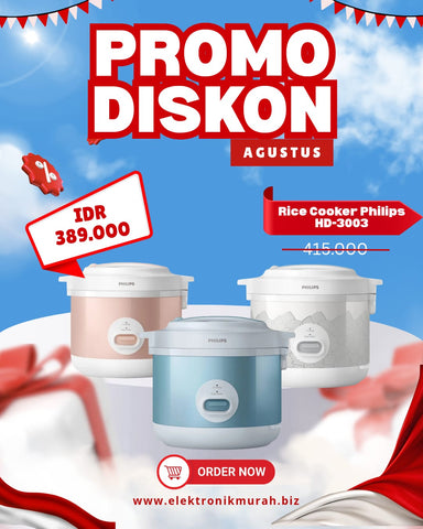 PHILIPS - RICE COOKER MANUAL 1.8Liter - HD-3003 4 COLOUR