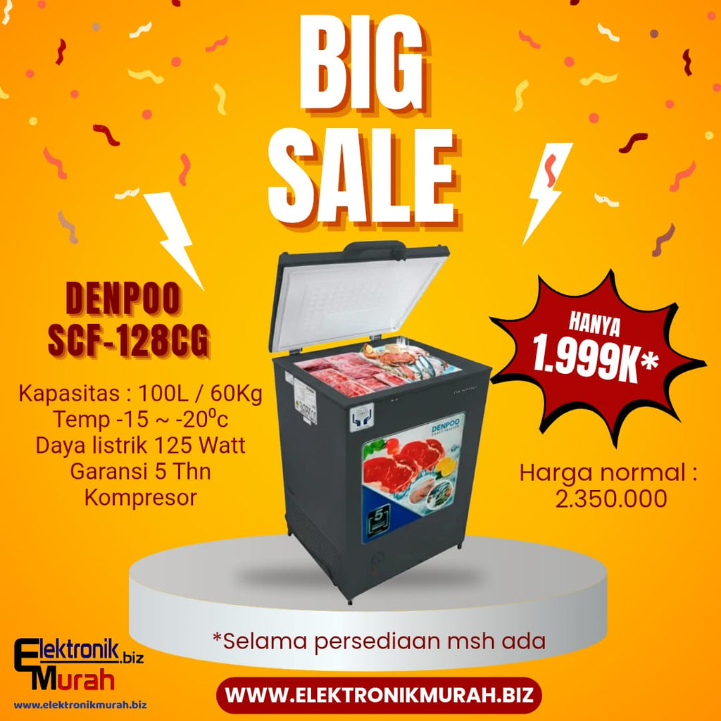 DENPOO - CHEST FREEZER BOX (108L) - SCF-128CG