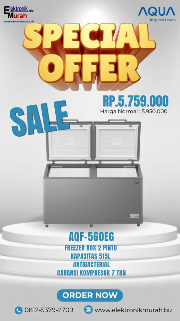AQUA - CHEST FREEZER BOX (502L) - AQF-560EG