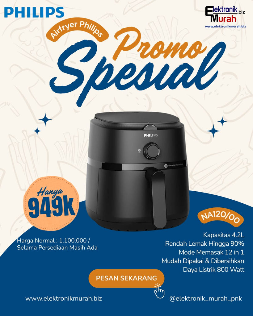 PHILIPS - AIR FRYER 4.2Liter - NA-120/00