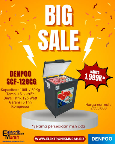 DENPOO - CHEST FREEZER BOX (108L) - SCF-128CG