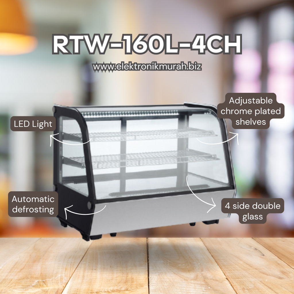 GEA - COUNTER TOP SHOWCASE KUE - RTW-160L-4CH