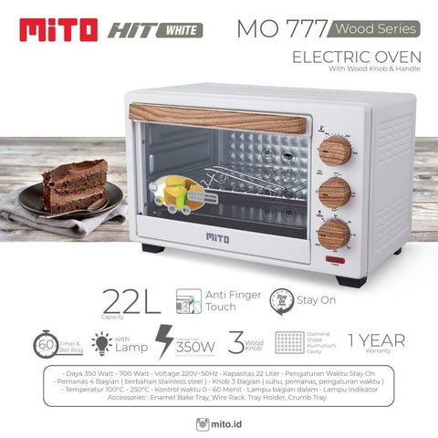 MITOCHIBA - OVEN LISTRIK 22Liter - Hit MO777 (WHITE)