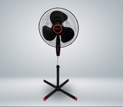 SEKAI - KIPAS ANGIN STAND FAN 16" - SFN-1620 (BLACK RED)