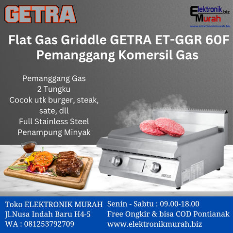 GEA/GETRA - GAS GRIDLE - ET-GGR-60F
