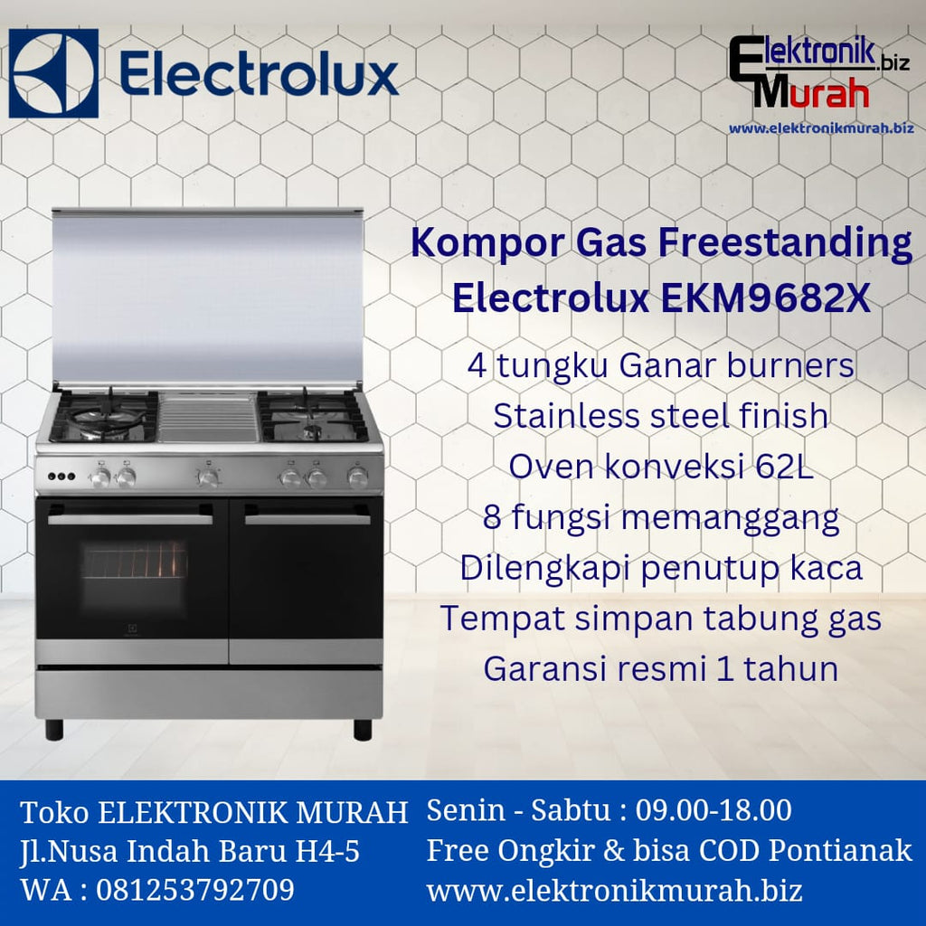 ELECTROLUX - FREESTANDING GAS COOKER - EKM9682X