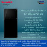 SHARP - KULKAS 2 PINTU BIG (600L) - SJ-IG963PG-BK