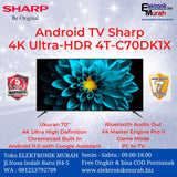 SHARP - LED TV 70" UHD ANDROID TV - 4T-C70DK1X