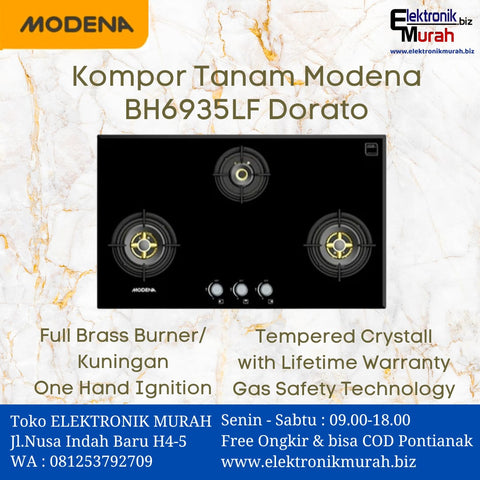 MODENA - GAS HOB 3 TUNGKU - BH-6935-LF