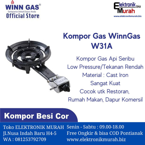 WINN GAS  - KOMPOR GAS 1 TUNGKU - W-31A