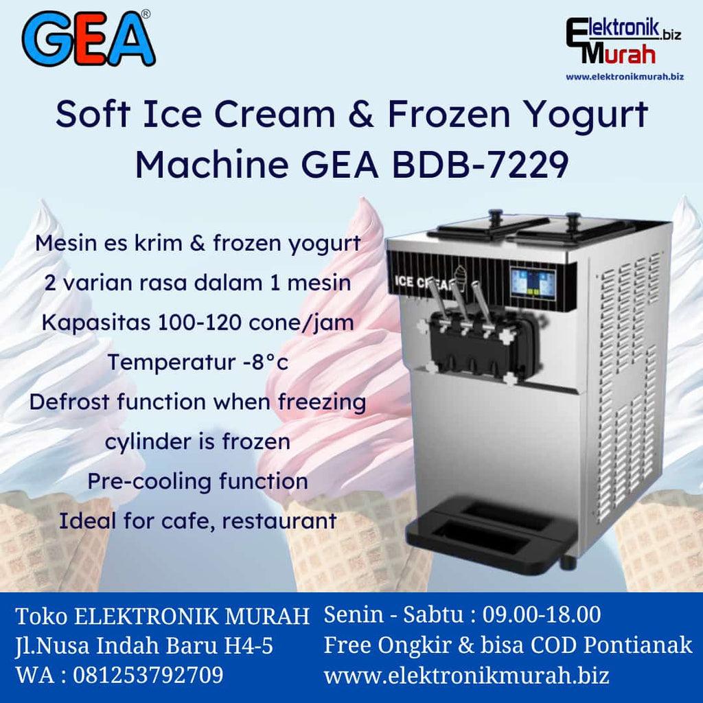 GEA/GETRA - SHOFT ICE CREAM & FROZEN YOGHURT MACHINE - BDB7229