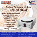 GEA/GETRA - CREPES MAKER GAS - LCM-1G