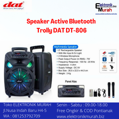 DAT - SPEAKER AKTIF 08" - DT-806